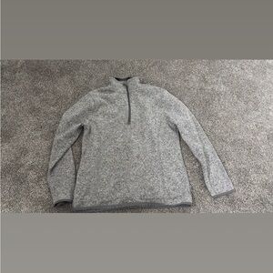 Eddie Bauer Zip Up Gray Sweater